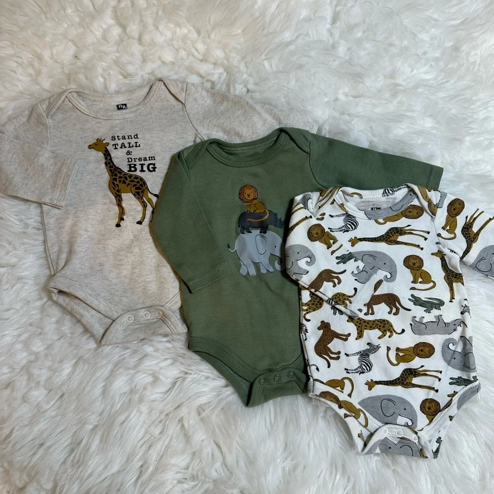 0-3 Months Baby Boy bodysuit bundle